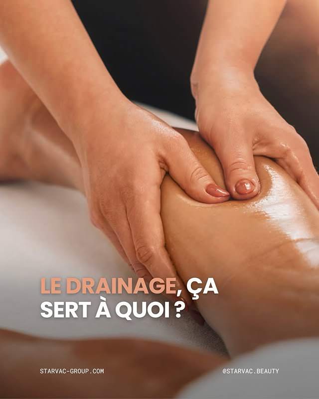 Massage de drainage lymphatique manuel — mains starvac bien-être