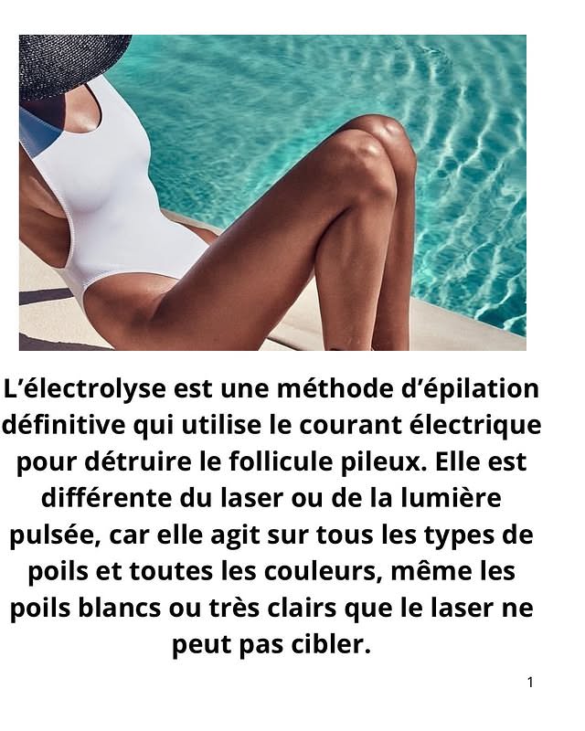 Électrolyse épilation définitive